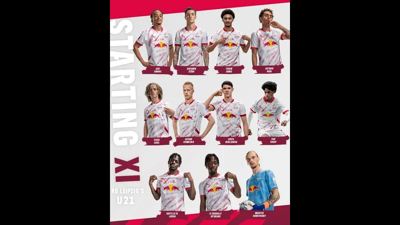 Cầu thủ RB Leipzig chuyền bóng qua hàng phòng ngự của Heidenheim Cầu thủ RB Leipzig chuyền bóng qua hàng phòng ngự của Heidenheim