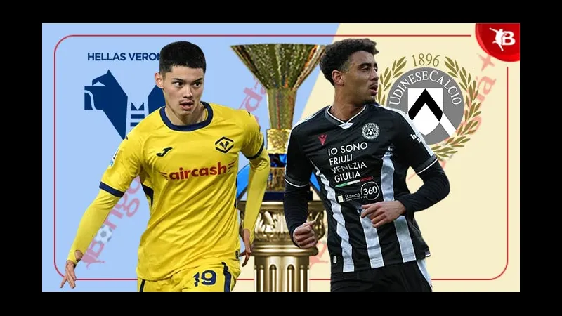 Cầu thủ Udinese đang tấn công mạnh mẽ trước Verona Cầu thủ Udinese đang tấn công mạnh mẽ trước Verona